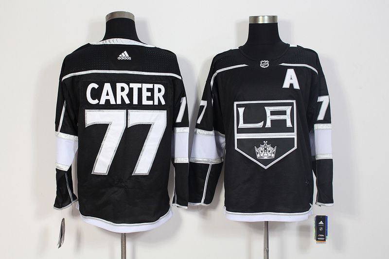 Men Los Angeles Kings #77 Carter Black Hockey Stitched Adidas NHL Jerseys->winnipeg jets->NHL Jersey